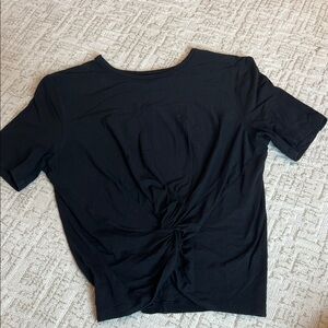 Lululemon black front twist top